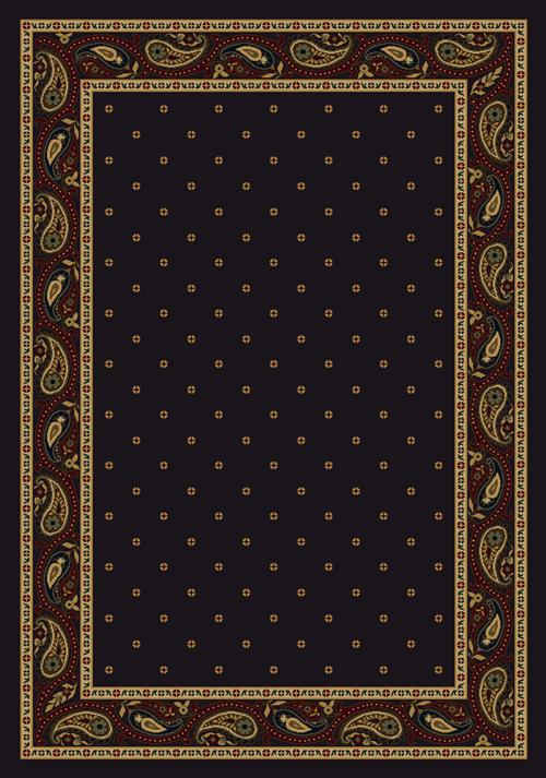 Paisley Rug-13000 Onyx