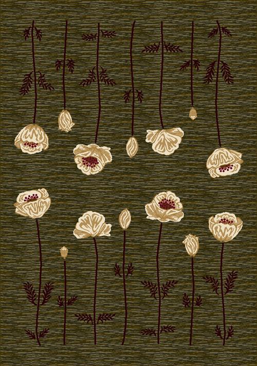Poppy Rug-11500 Olive
