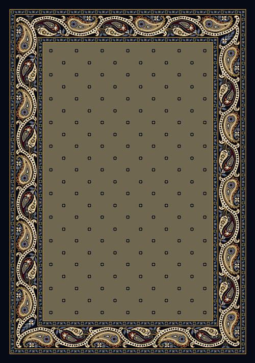 Paisley Rug-04701 Sage Indigo