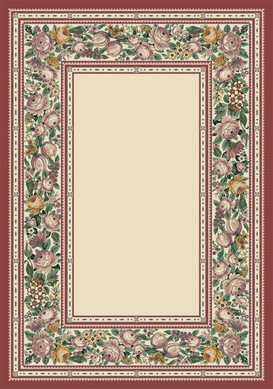 English Floral Rug-02000 Opal Flooring by Milliken