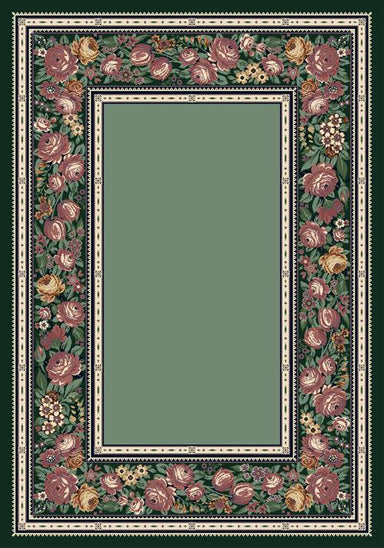 English Floral Rug-06000 Peridot Flooring by Milliken