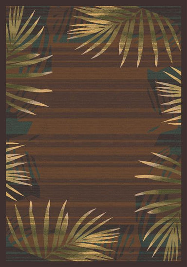 Bailey-00626 Brown Leather-Oval Flooring by Milliken