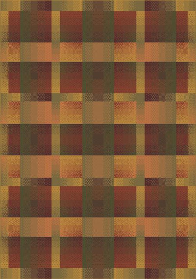 Aura-00624 Fall Orange-Oval Flooring by Milliken