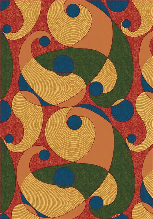 Mirin-00622 Fiji-Oval Flooring by Milliken