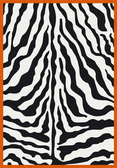 Zebra Glam-Tangerine Flooring by Milliken