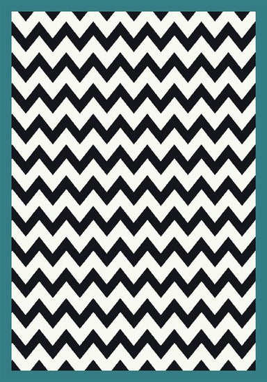 Vibe Border-Turquoise Flooring by Milliken