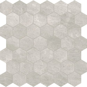 Hexagon Mosaic 2in Honed