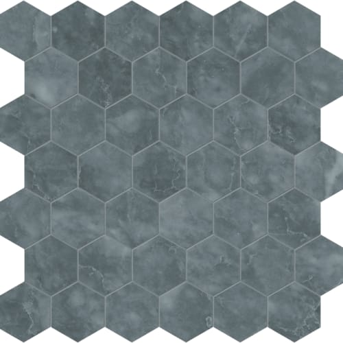 Aqua Intenso Mosaic - Hexagon Flooring by Anatolia