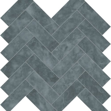 Aqua Intenso Mosaic - Herringbone Flooring by Anatolia