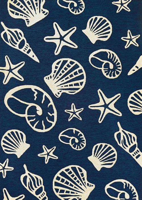 Outdoor Escape - Cardita Shells - Navy/Ivory