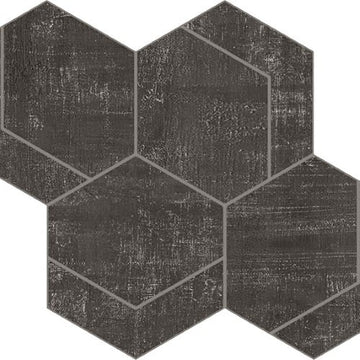 Metal Black Hexmark Mosaic