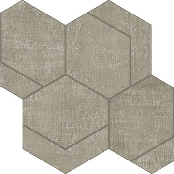 Metal Gray Hexmark Mosaic