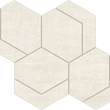 Metal White Hexmark Mosaic