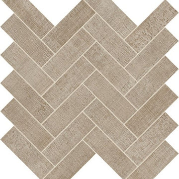 Taupe Herringbone Mosaic