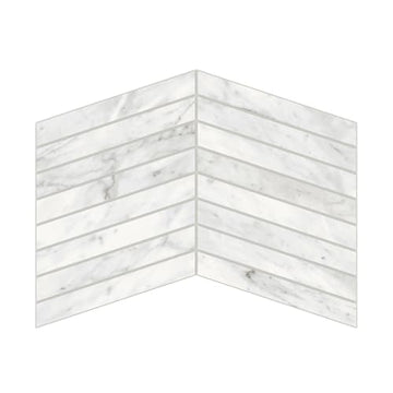 Carrara Classic Chevron Mosaic