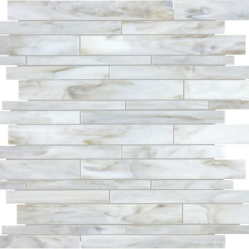 Calacatta Random Strip Mosaic