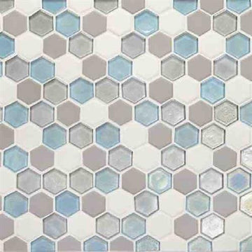 Mediterranean Mist Hexagon Mosaic