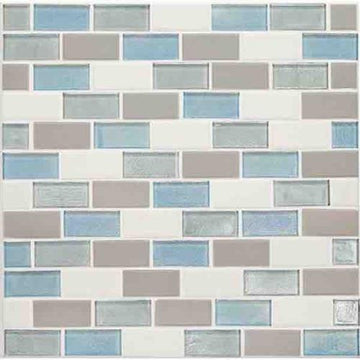Mediterranean Mist 2 X 1 Brick-Joint Mosaic