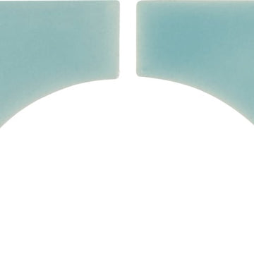 Soft Teal Mosaic 3"x6" 2-Corner