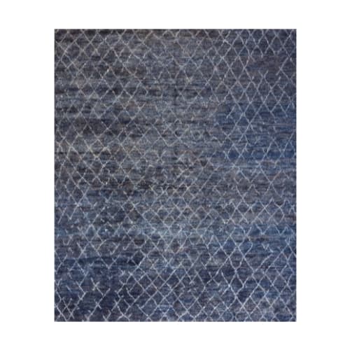 Dunes-Kitto Navy Blue White Flooring by Stark Studio Rugs