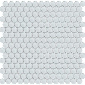 Ice Penny Round Mosaic