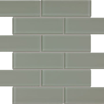 Smoke Brick Mosaic 2x6