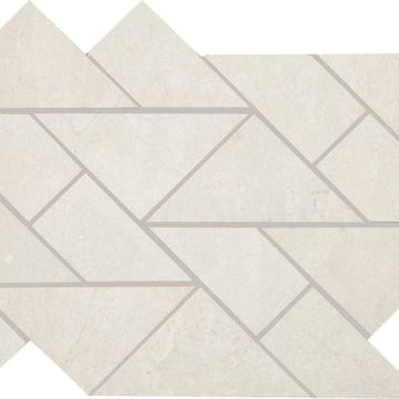 Velho White Mosaic 1"x2"