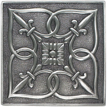 Pewter - Square - 4 X 4 - Style 3