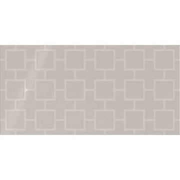 Soft Gray Square Lattice 12x24